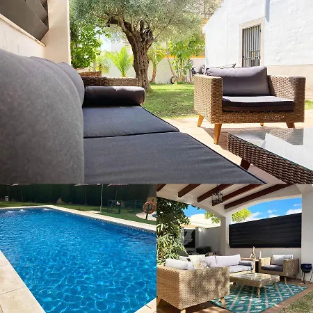 Casa Chillout A 6Km De Sevilla Piscina Comunitaria Valencina de la Concepción Buitenkant foto